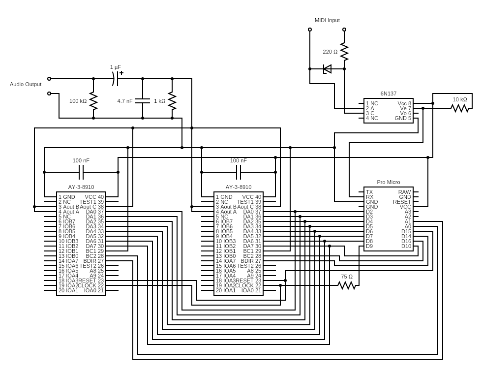 Dual Ay 3 10 Midi Module Doge Microsystems