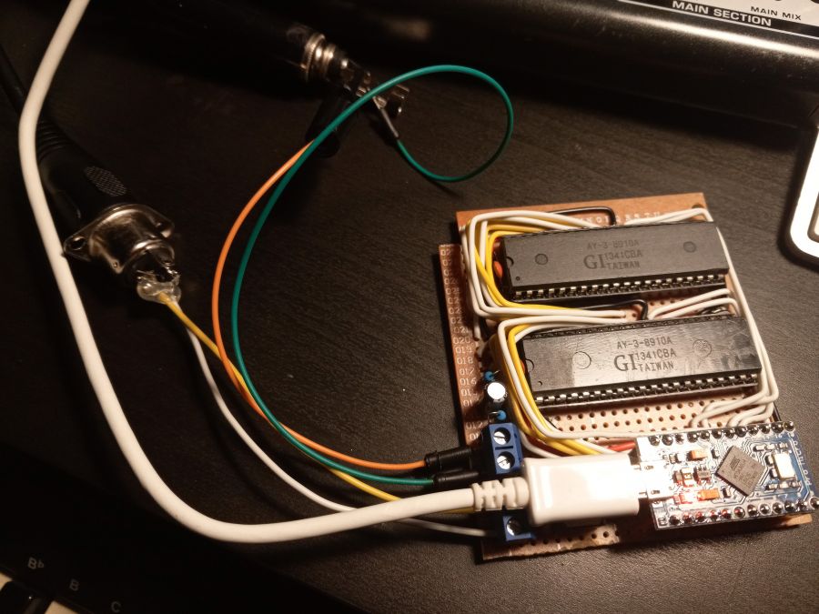 Dual AY-3-8910 MIDI module - Doge Microsystems