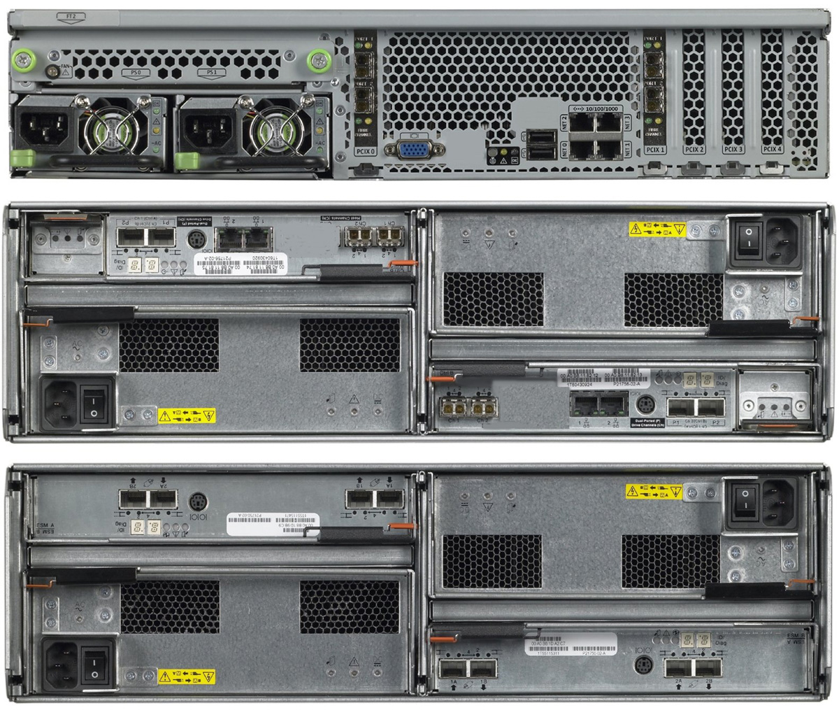 Sun StorageTek 5320 NAS, RoHS:YL Rear Zoom