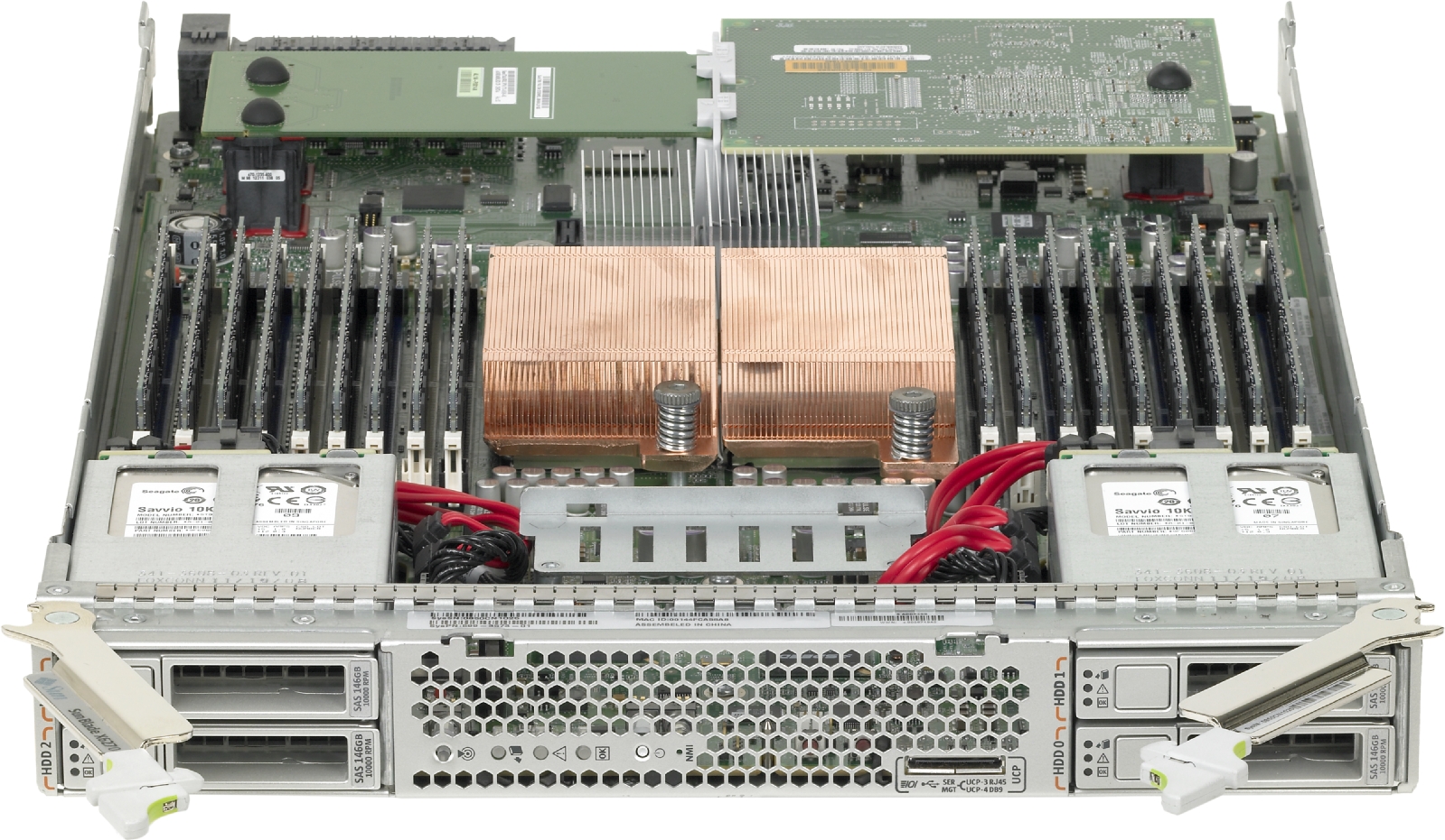 Sun Blade X6270 Server Module Front Open Zoom