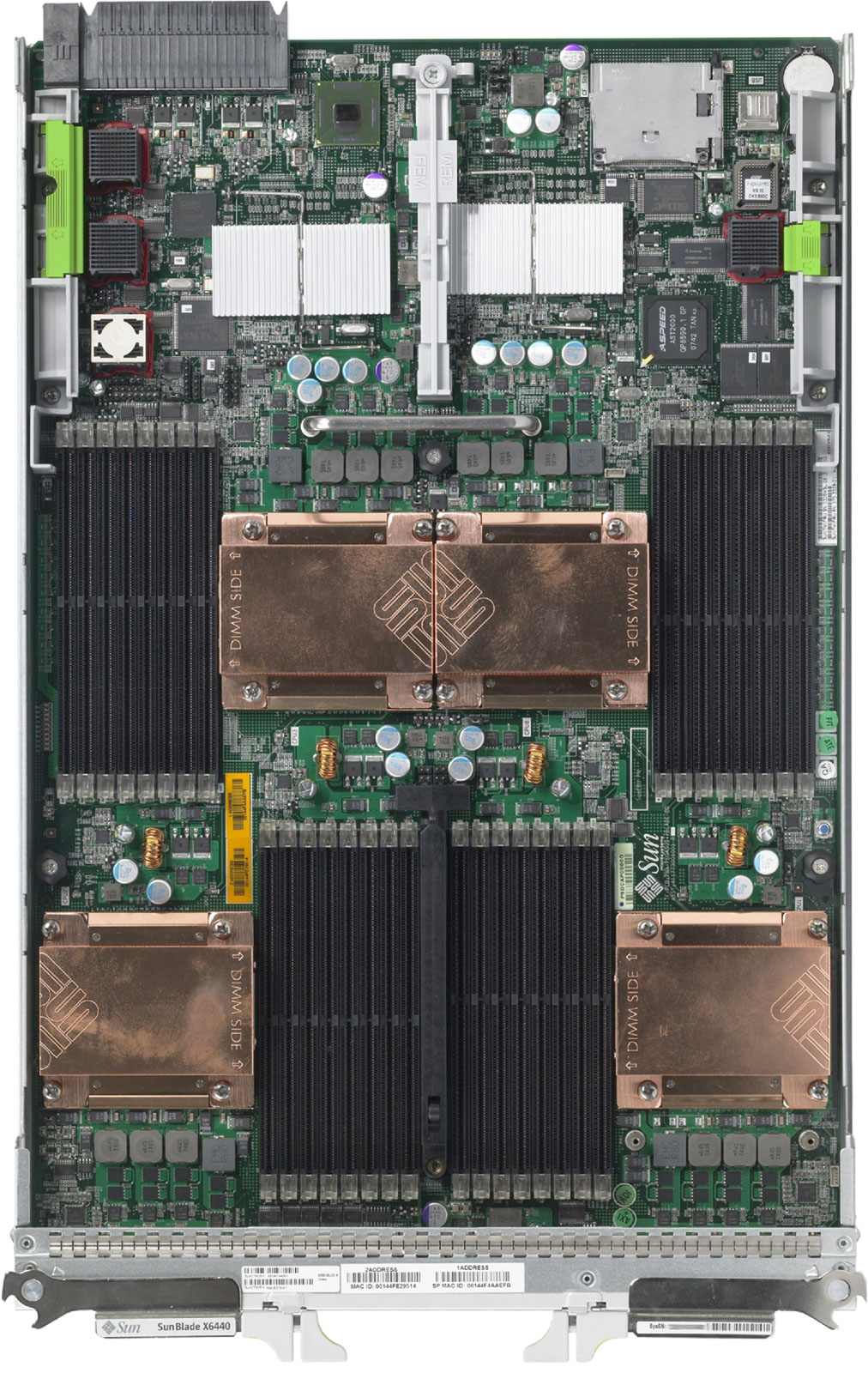 Sun Blade X6440 Server Module Top Zoom