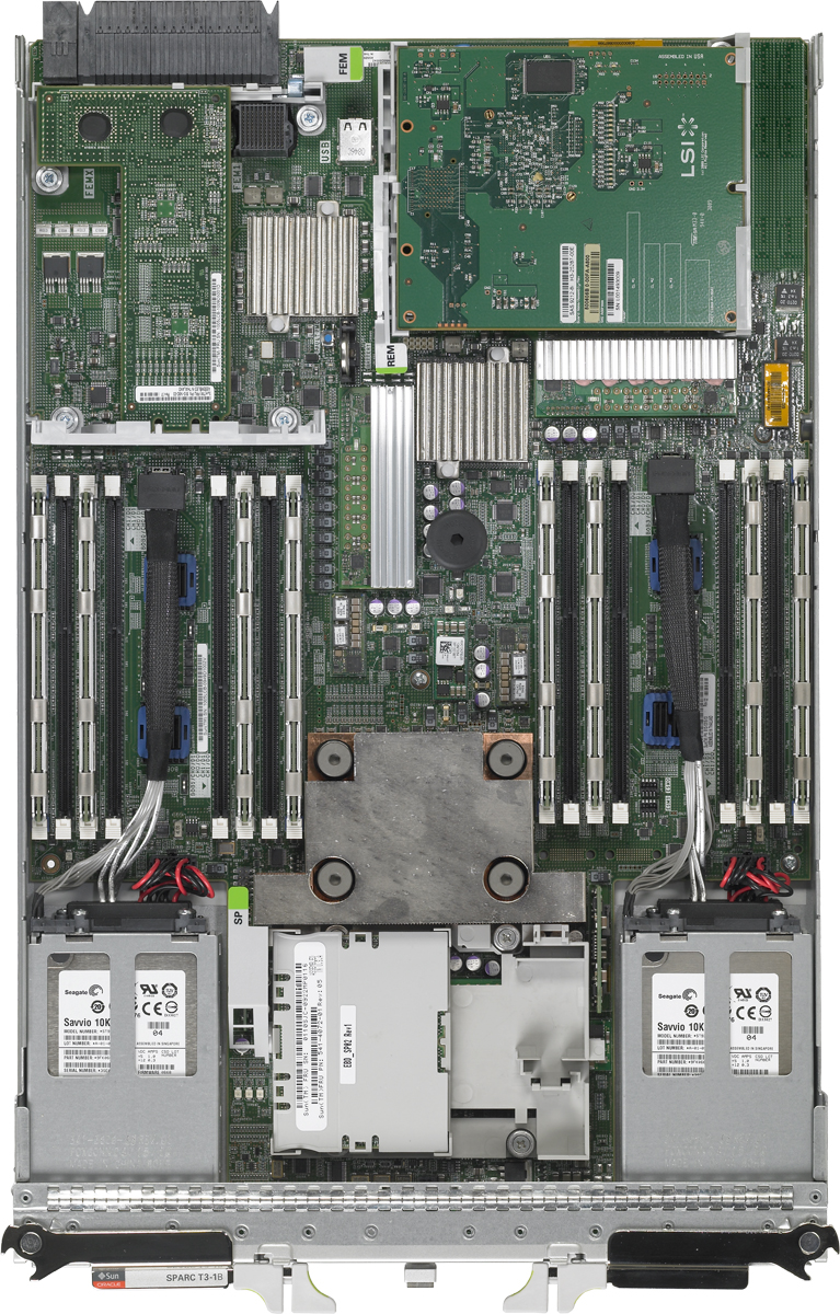 Netra SPARC T3-1B Top Zoom