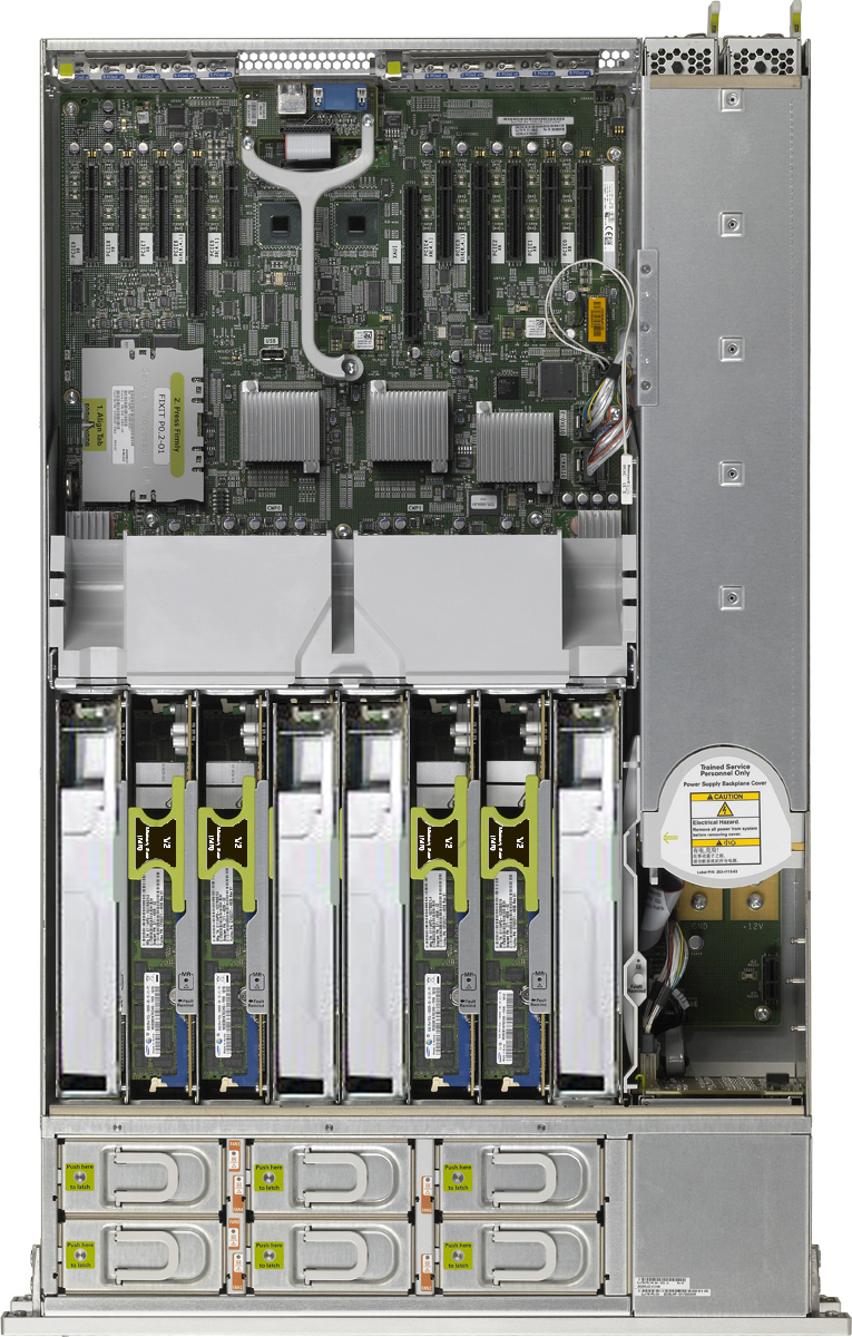 SPARC T3-2 Top Zoom